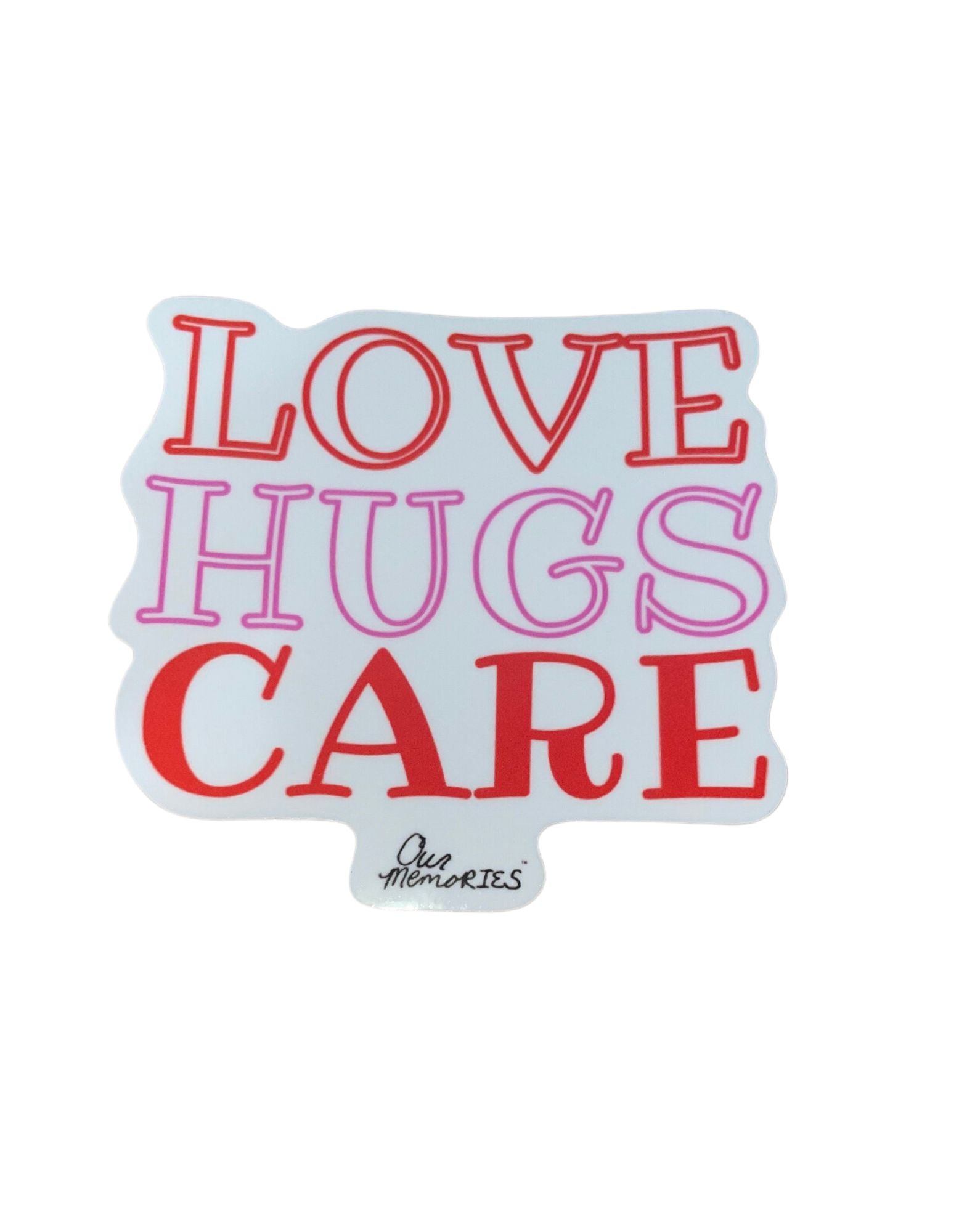 Love Hugs Care Sticker